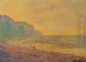 Low Tide At Pourville Misty Weather