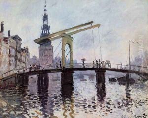 The Bridge Amsterdam by Claude Oscar Monet