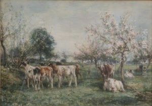'spring' Signed And Dated '83 17.5 X 25in
