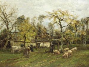 A Sussex Farmstead by William Mark Fisher