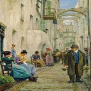 Street Scene In Sanremo Street Scene In Sanremo