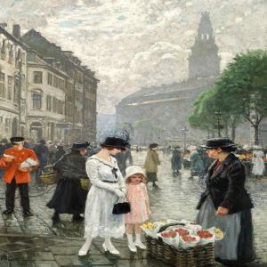 Spring Day In Copenhagen by Paul-Gustave Fischer