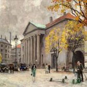 Nytorv In Copenhagen by Paul-Gustave Fischer