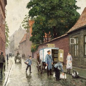 Street Life In Skt by Paul-Gustave Fischer
