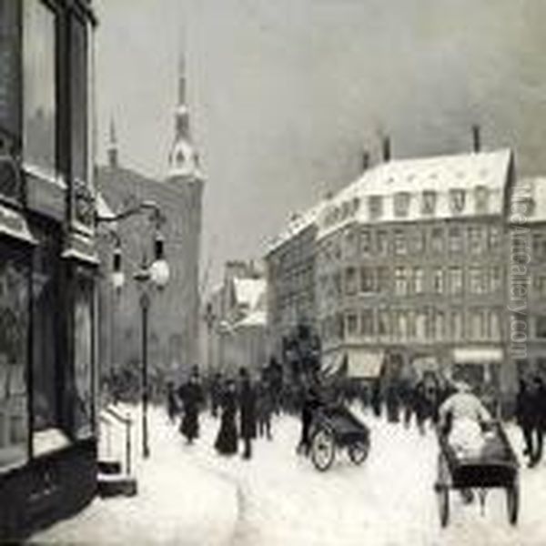 A Winter Day On Kultorvet In Copenhagen - view 1
