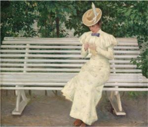 Kvinde Pa Baenk (lady On A Bench)