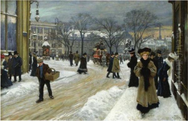 Vinterdag Pa Kongens Nytorv (winter In Kongens Nytorv,copenhagen) - view 1