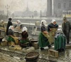 Fishmarket by Paul-Gustave Fischer