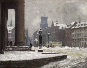Gammeltorv, Kopenhamn by Paul-Gustave Fischer