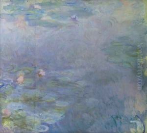 Pale Water-Lilies (detail) by Claude Oscar Monet