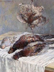 Pheasants Woodcocks And Partridges by Claude Oscar Monet