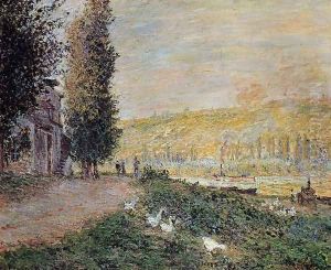 The Banks of the Seine, Lavacour by Claude Oscar Monet