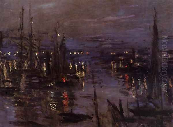 The Port Of Le Havre Night Effect - view 1