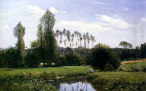 View At Rouelles, Le Havre by Claude Oscar Monet