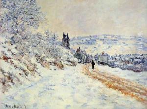 The Road To Vetheuil Snow Effect