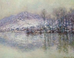 The Seine At Port Villez Snow Effect