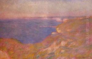 On The Cliff Near Dieppe by Claude Oscar Monet