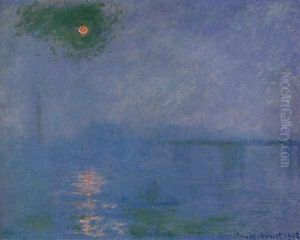 Charing Cross Bridge, Fog on the Themes by Claude Oscar Monet