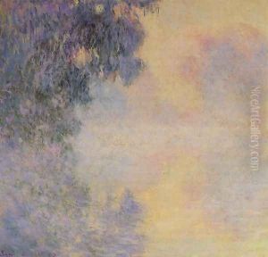 Arm Of The Seine Near Giverny In The Fog by Claude Oscar Monet