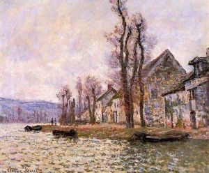 The Bend Of The Seine At Lavacourt Winter