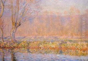 The Willow Aka Spring On The Epte by Claude Oscar Monet