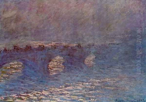 Waterloo Bridge Effect Of Sun In The Mist - view 1