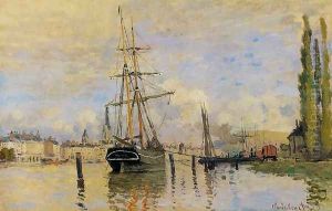 The Seine At Rouen by Claude Oscar Monet