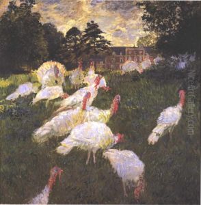 The Turkeys by Claude Oscar Monet