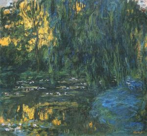 Weeping Willow and Water-Lily Pond (detail) by Claude Oscar Monet