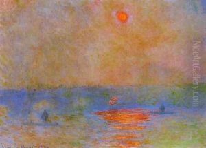 Waterloo Bridge, Sunlight in the Fog by Claude Oscar Monet