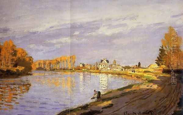 The Seine near Bougival (detail) - view 1