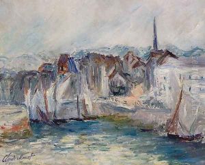 Bateaux dans le port de Honfleur 1917