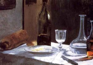 Still Life With Bottles 1859 by Claude Oscar Monet