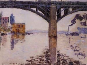 The Road Bridge at Argenteuil 2 by Claude Oscar Monet