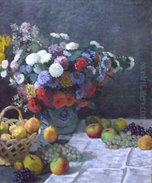 Still Life with Flowers and Fruit - view 1