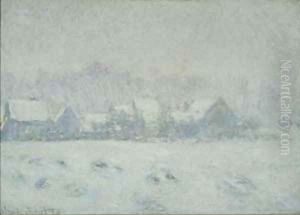 Snow at Giverny by Claude Oscar Monet