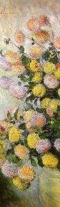 Vase of Dahlias 1883 by Claude Oscar Monet