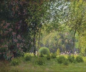 Le parc Monceau by Claude Oscar Monet