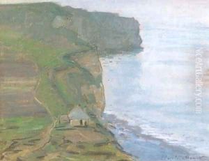 Etretat, le cap d'Antifer by Claude Oscar Monet