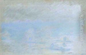 Waterloo Bridge, brouillard by Claude Oscar Monet