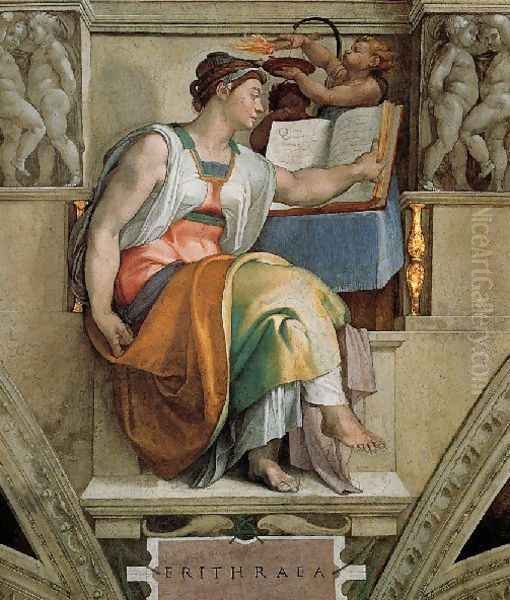 Ceiling Of The Sistine Chapel Sybils Erithraea - view 1