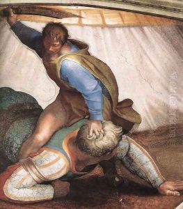 David and Goliath (detail-1) 1509
