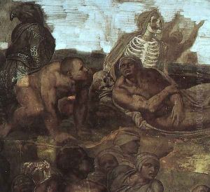 Last Judgement (detail of the Resurrection of the Dead) 1536-41 by Michelangelo Buonarroti