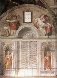Lunette and Popes, Sistine Chapel