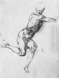 Battle Of Cascina Study For A Figure