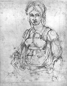 Portrait of Vittoria Colonna 1540s by Michelangelo Buonarroti