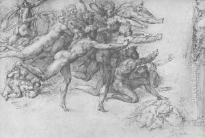 Archers shooting at a Herm by Michelangelo Buonarroti