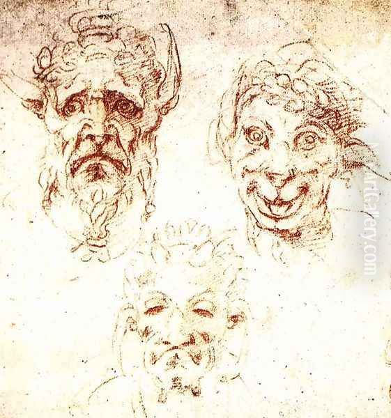Studies of Grotesques - view 1