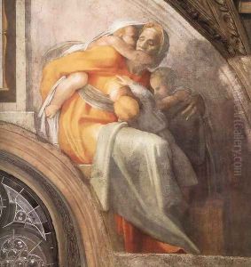 Asa - Jehoshaphat - Joram (detail -2) 1511-12 by Michelangelo Buonarroti