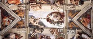 Ceiling of the Sistine Chapel [detail] I by Michelangelo Buonarroti
